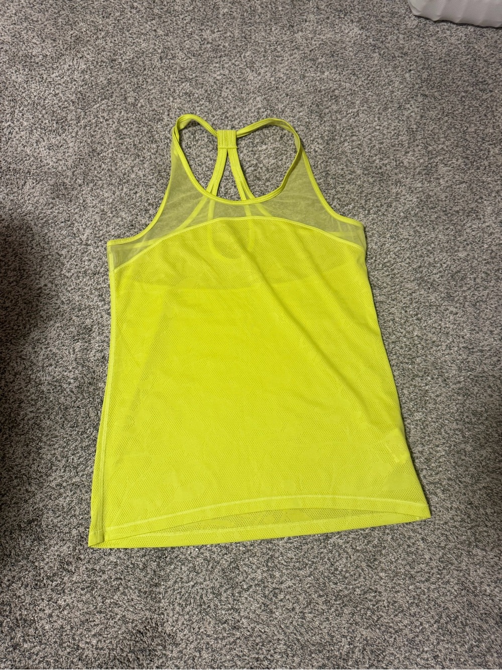 Roxy Neon Yellow Mesh Racerback Tank